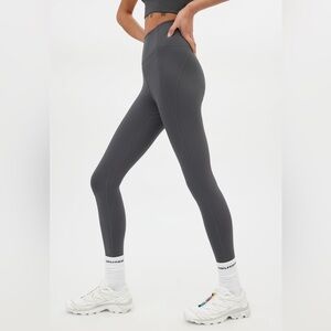 Girlfriend Collective Moon Compressive High-Rise Legging in Grey Small